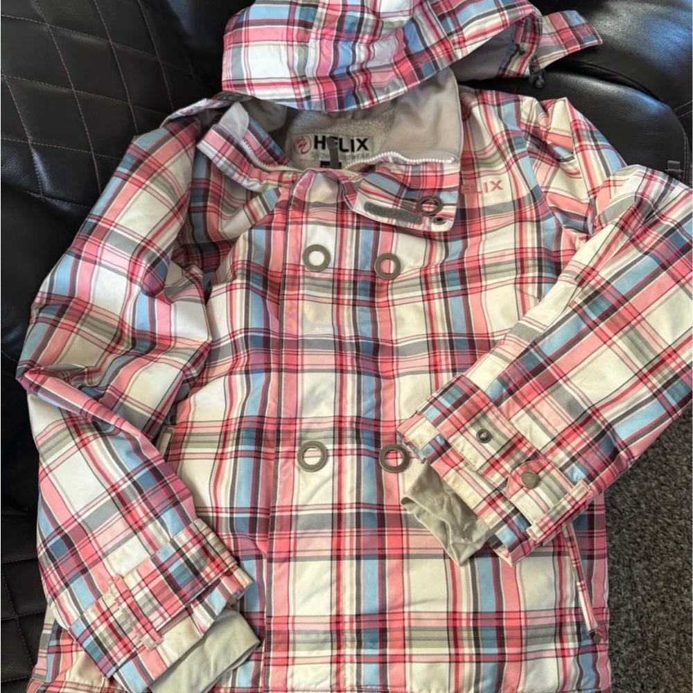 Helix Multicolor Plaid Snowboard Jacket